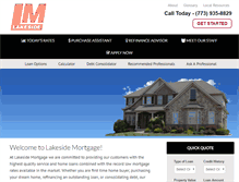 Tablet Screenshot of lakesidemortgage.net